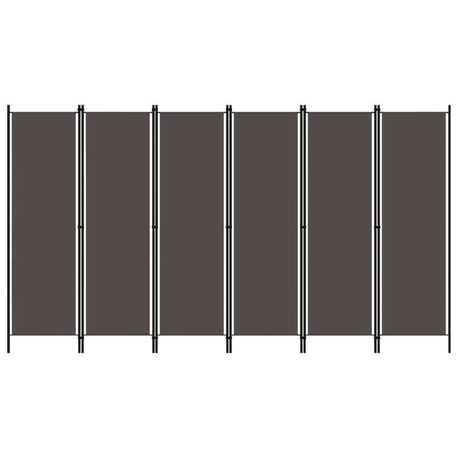 Kamerscherm Met Panelen 300X180 Cm 6 Antraciet