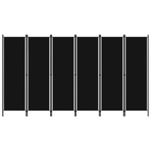 Kamerscherm Met Panelen 300X180 Cm 6 Zwart