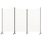 3-panel room divider 260x180 cm white fabric