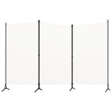 Kamerscherm Met 3 Panelen Stof Wit 260 x 180 cm Crème
