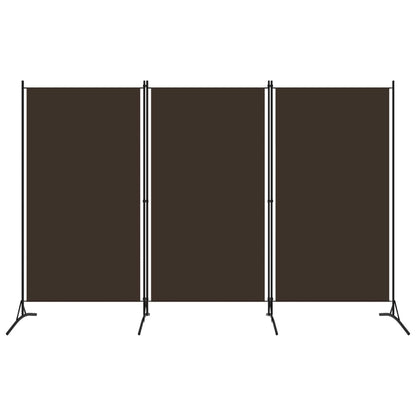 Kamerscherm Met 3 Panelen 260 x 180 cm Bruin