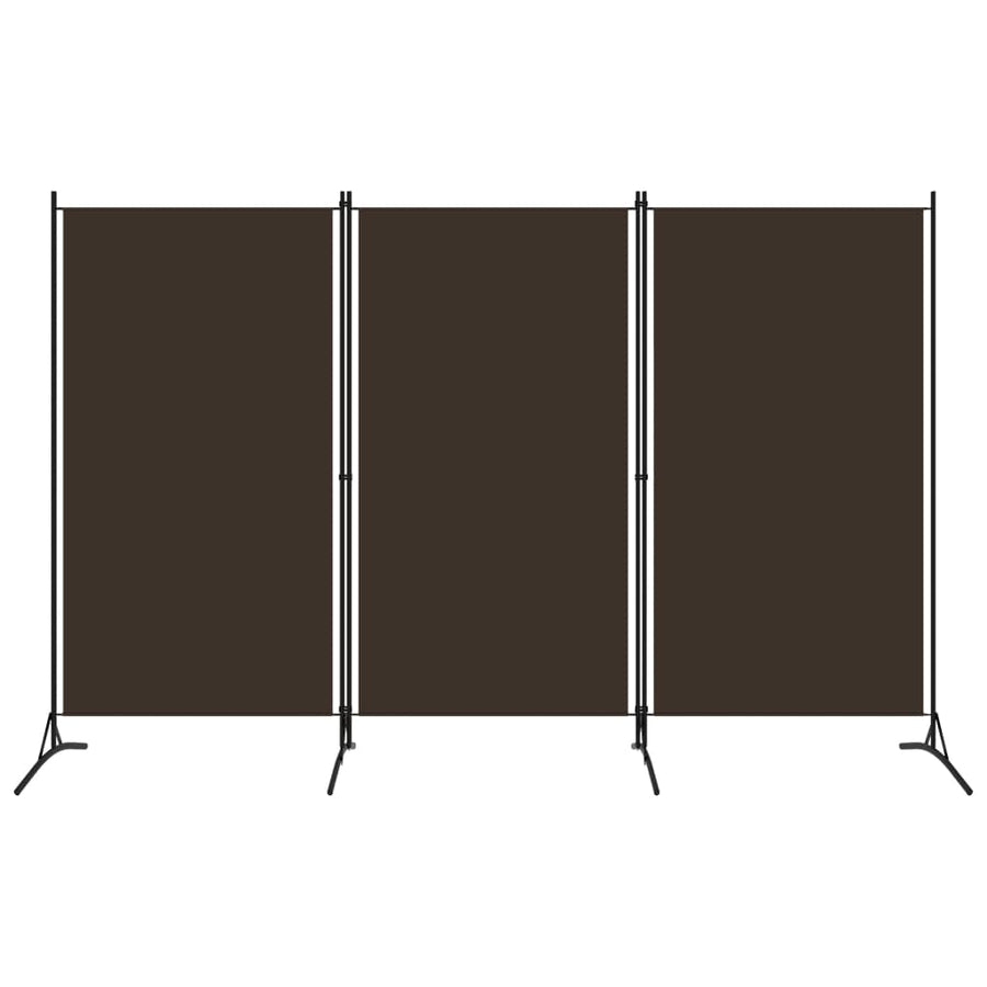 Kamerscherm Met 3 Panelen 260 x 180 cm Bruin