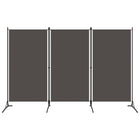 Room divider with 3 panels 260x180 cm anthracite