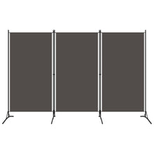 Kamerscherm Met 3 Panelen 260 x 180 cm Antraciet