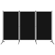 Kamerscherm 260x180 cm zwart 3 panelen