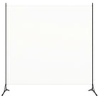 Kamerscherm 1 paneel 175x180 cm stof wit