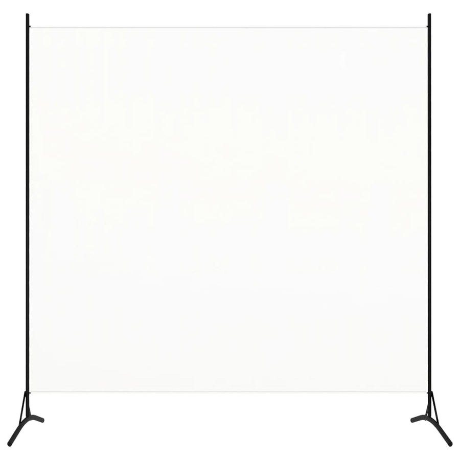 Kamerscherm met 1 paneel 175x180 cm stof wit 175 x 180 cm Crème