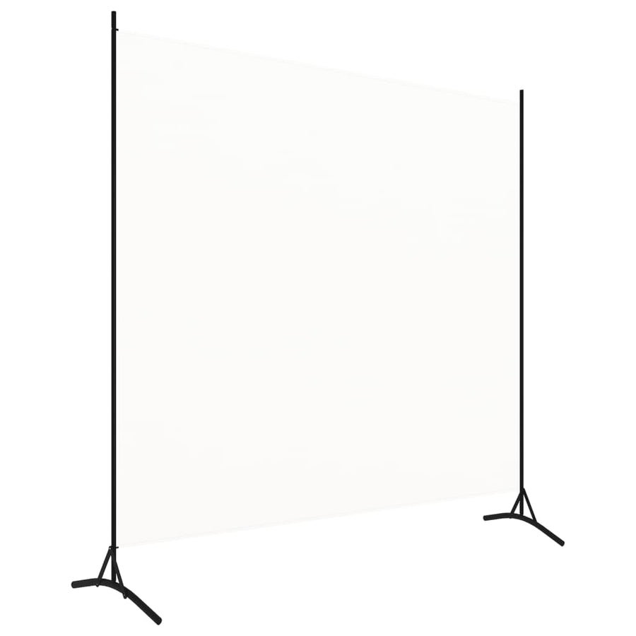 Kamerscherm met 1 paneel 175x180 cm stof wit 175 x 180 cm Crème