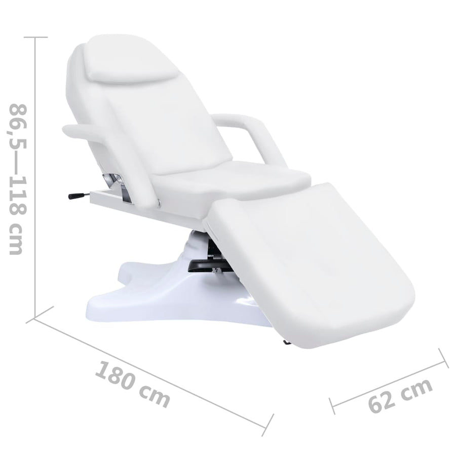 Massagetafel 180X62X(86,5-118) Cm Wit