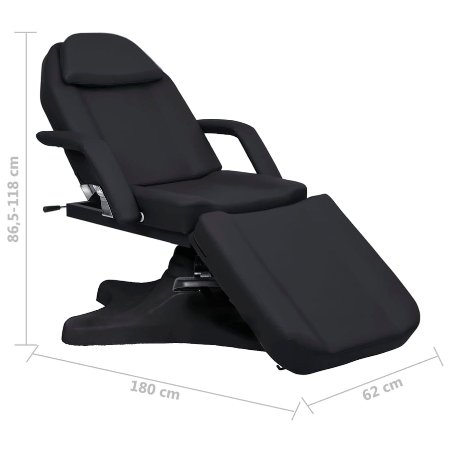 Massagetafel 180X62X(86,5-118) Cm Zwart