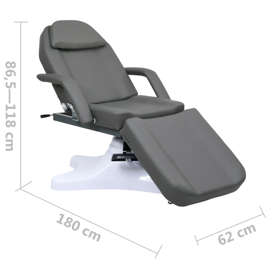 Massagetafel 180X62X(86,5-118) Cm Grijs