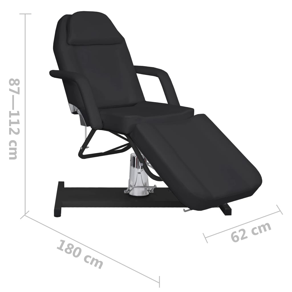 Massagetafel 180X62X(87-112) Cm Zwart
