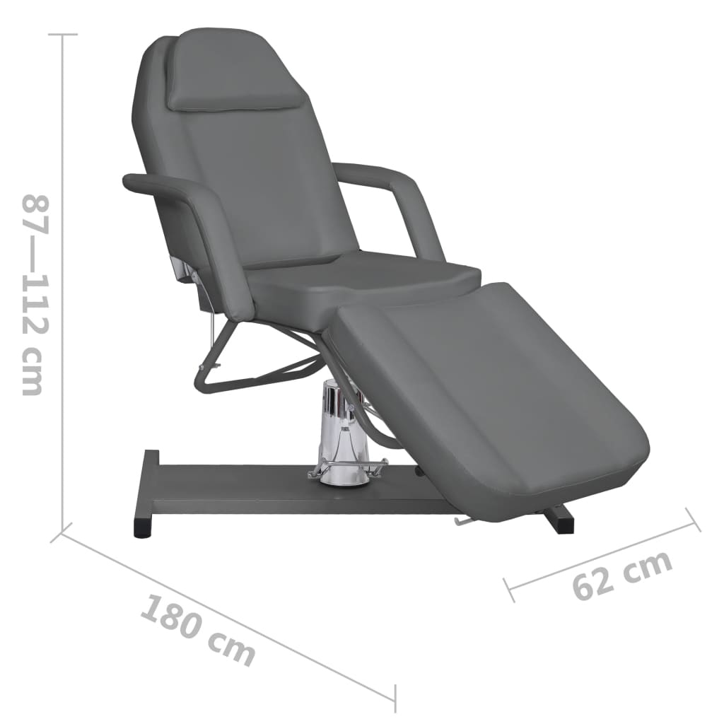 Massagetafel 180X62X(87-112) Cm Grijs