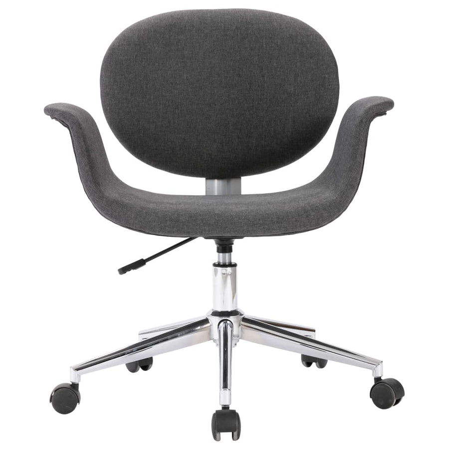 Eetkamerstoelen Draaibaar Stof Grijs 2 Donkergrijs