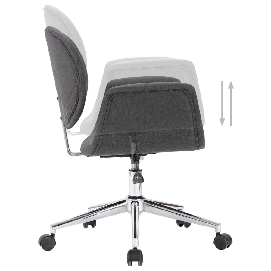 Eetkamerstoelen 4 St Draaibaar Stof Grijs
