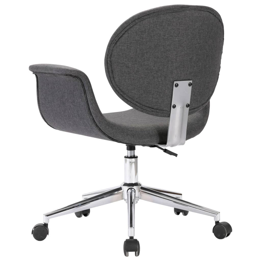 Eetkamerstoelen Draaibaar Stof Grijs 6 Donkergrijs