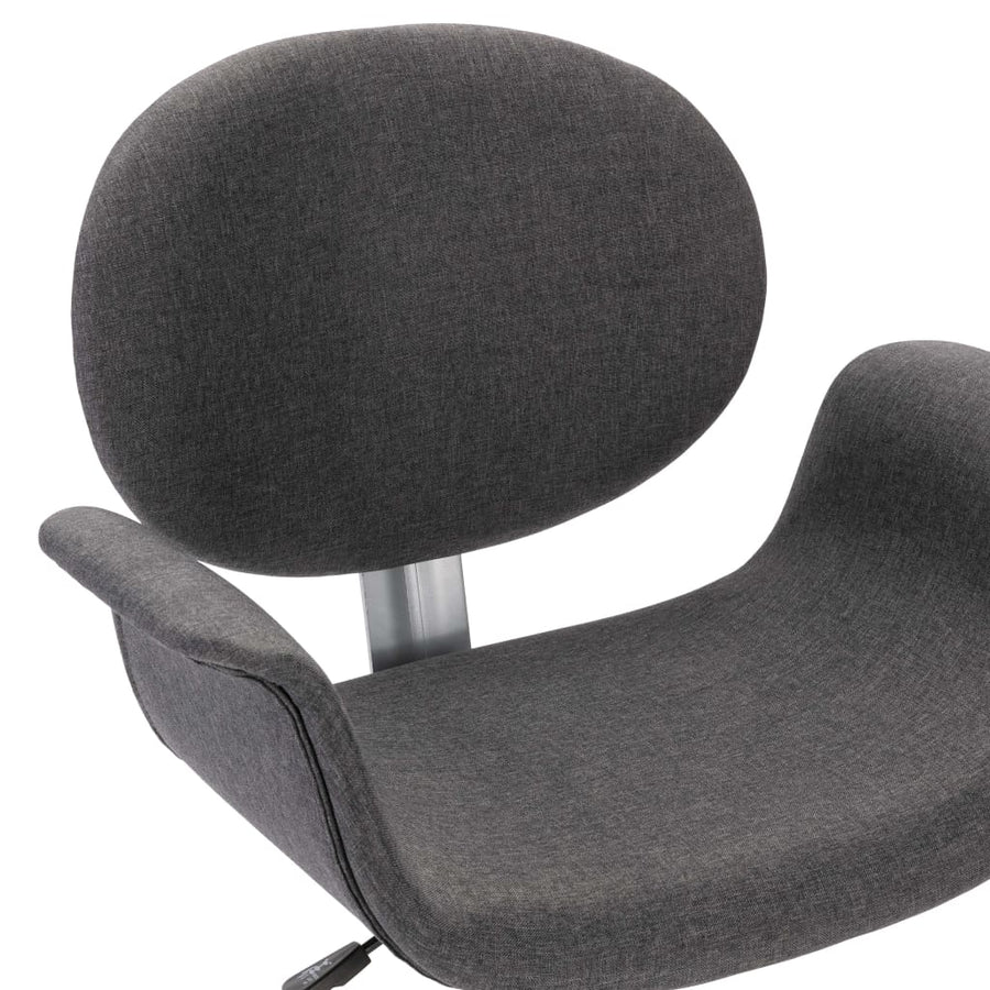 Eetkamerstoelen Draaibaar Stof Grijs 6 Donkergrijs