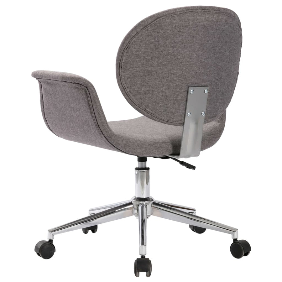 Eetkamerstoelen Draaibaar Stof Grijs 2 Lichtgrijs