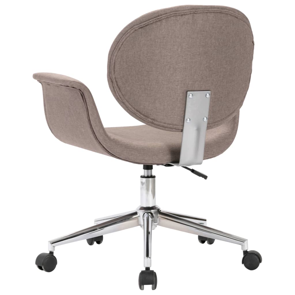 Eetkamerstoelen Draaibaar Stof 4 Taupe