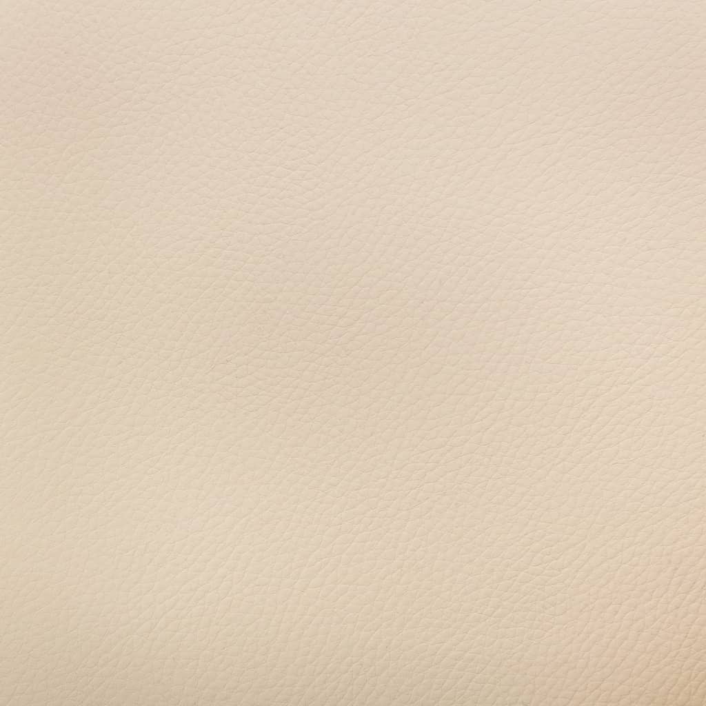 Eetkamerstoelen Draaibaar 2 St Kunstleer Crèmekleurig