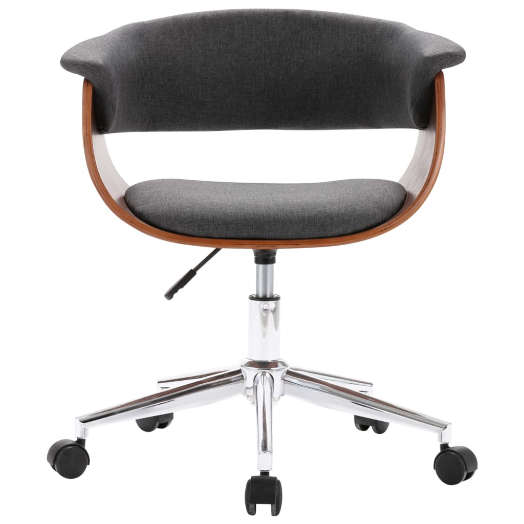 Eetkamerstoelen Draaibaar Stof 2 Grijs