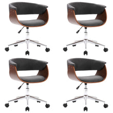 Eetkamerstoelen Draaibaar Stof 4 Grijs
