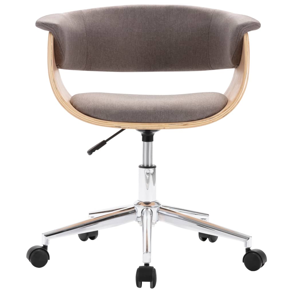 Eetkamerstoelen Draaibaar 2 St Stof Taupe