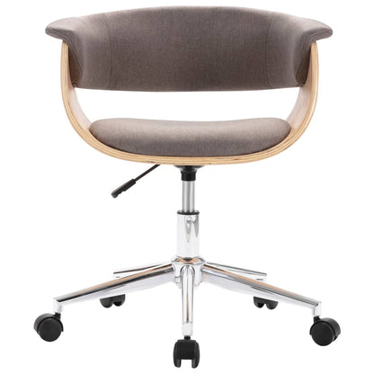Eetkamerstoelen Draaibaar 2 St Stof Taupe
