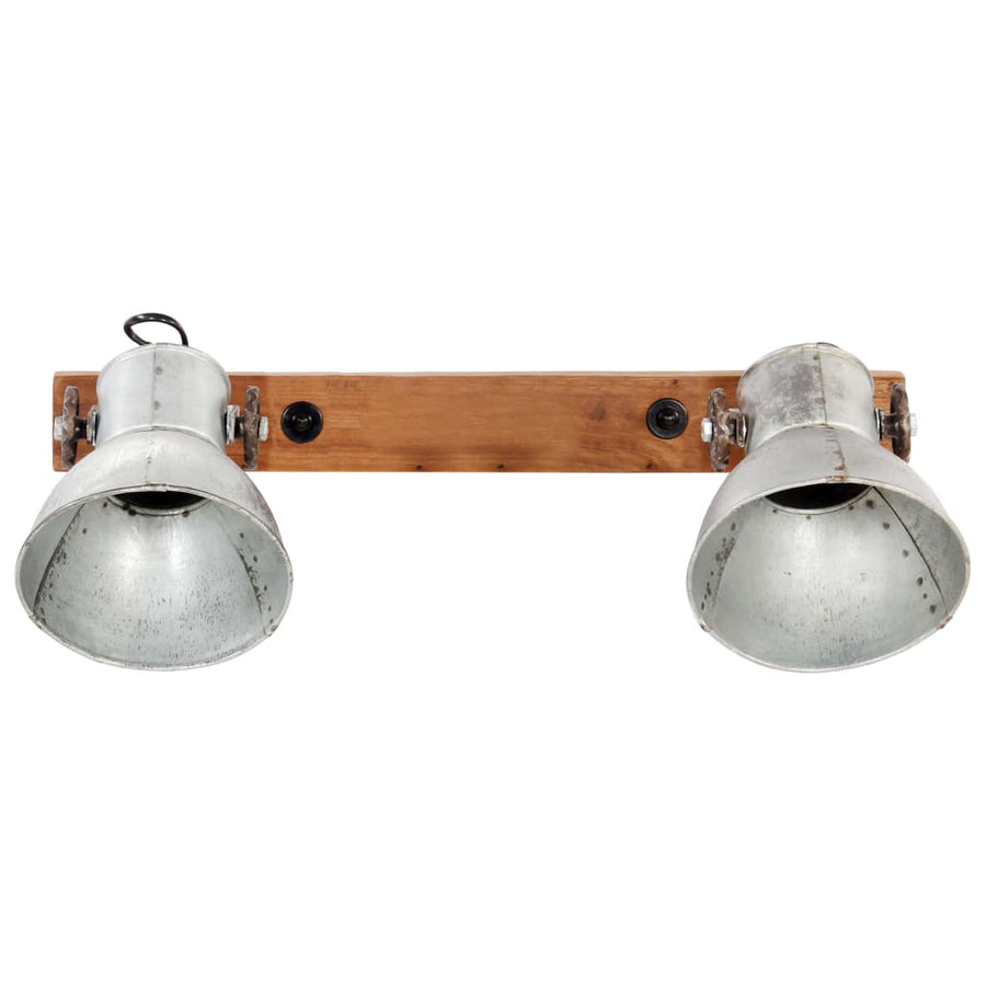 Wandlamp Industrieel E27 45X25 Cm Kleurig 1 2 op een rij Zilver
