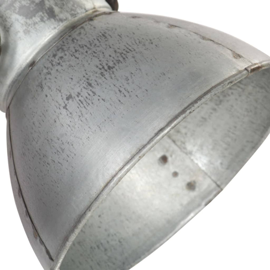 Wandlamp Industrieel E27 45X25 Cm Kleurig 1 2 op een rij Zilver