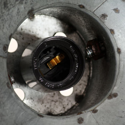 Wand-/plafondlampen industrieel 2 st E27 20x25 cm zilverkleurig 2 x enkele lamp Zilver