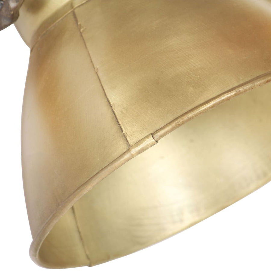 Wandlamp Industrieel E27 65X25 Cm Messingkleurig Koper 3 op een rij