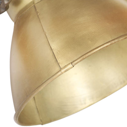 Wandlamp industrieel E27 45x25 cm messingkleurig 2 op een rij 1 Koper