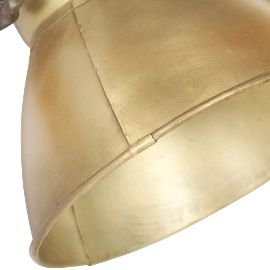 Wandlamp industrieel E27 45x25 cm messingkleurig 2 op een rij 1 Koper