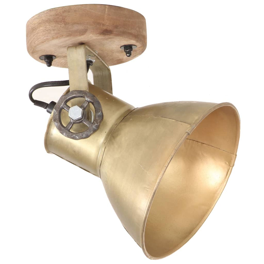 Wand-/Plafondlampen Industrieel 2 St E27 20X25 Cm Messingkleur 2 x enkele lamp Koper