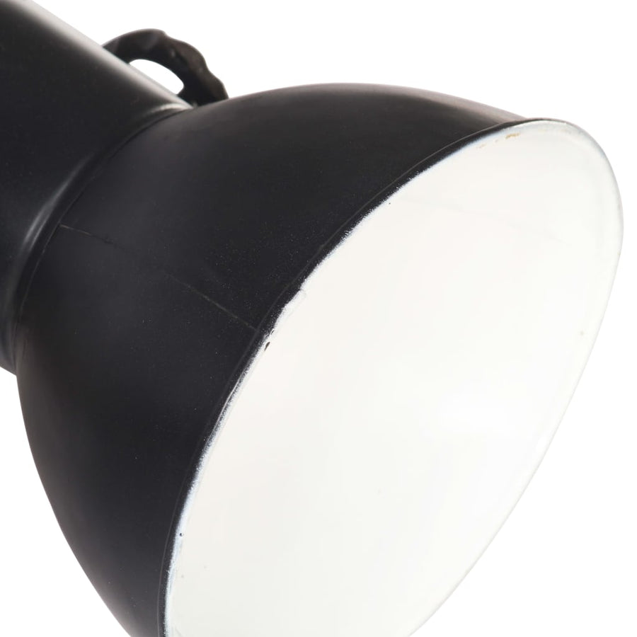 Wandlamp Industrieel E27 65X25 Cm Zwart 3 op een rij