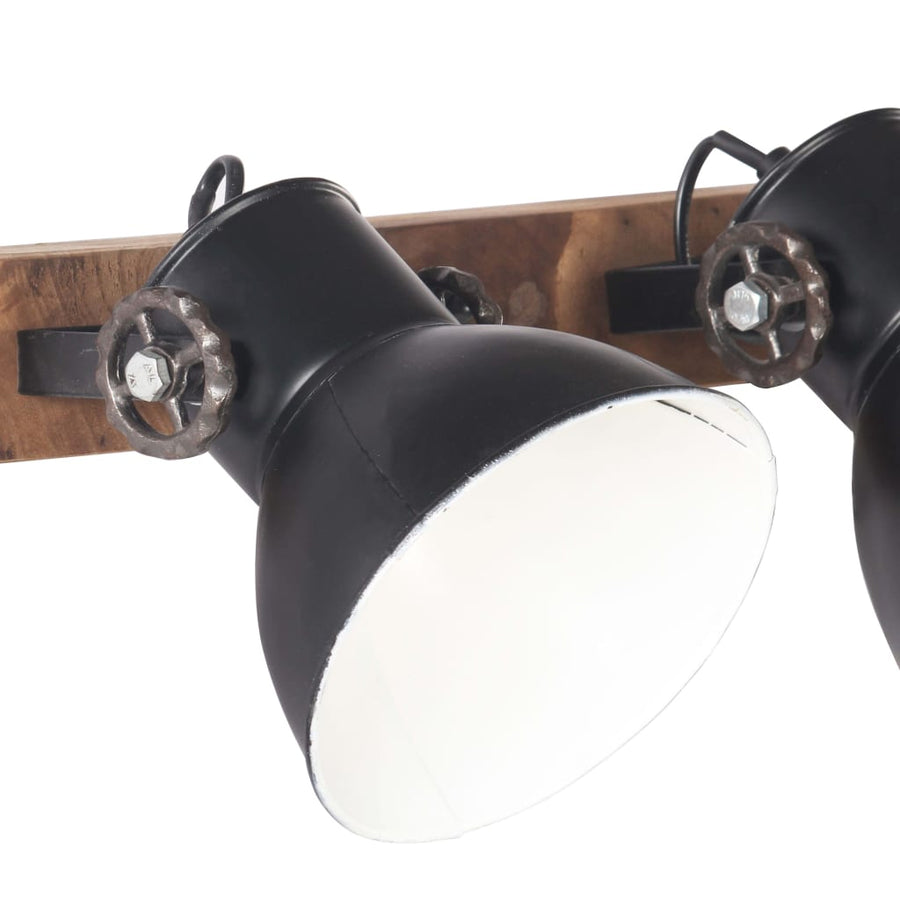 Wandlamp Industrieel E27 45X25 Cm 2 op een rij Zwart
