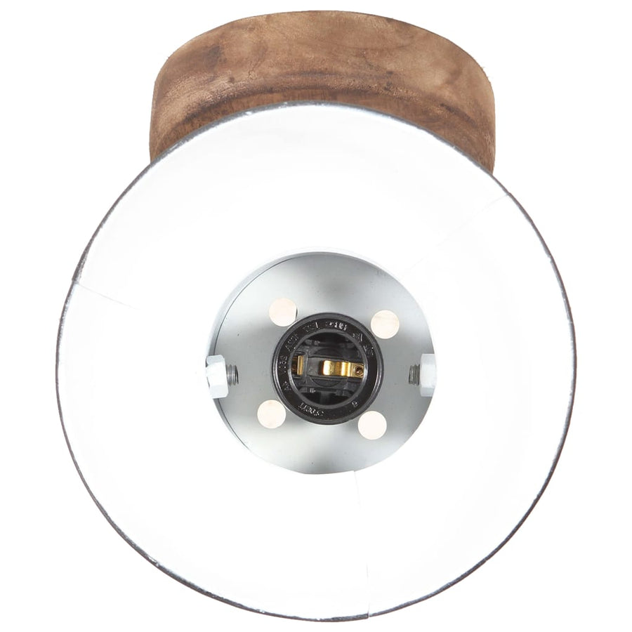 Wand-/plafondlampen industrieel 2 st E27 20x25 cm zwart 2 x enkele lamp 1 Zwart