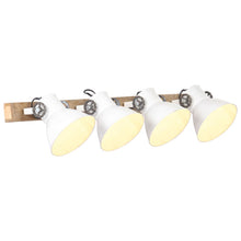 Wandlamp Industrieel E27 90X25 Cm Wit 4 op een rij 1