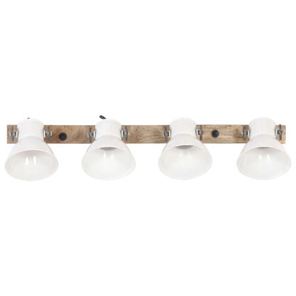 Wandlamp Industrieel E27 90X25 Cm Wit 4 op een rij 1