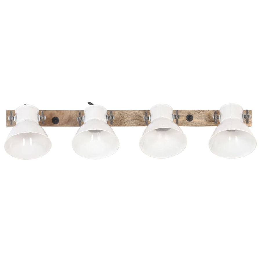 Wandlamp Industrieel E27 90X25 Cm Wit 4 op een rij 1