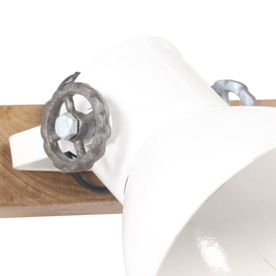 Wandlamp Industrieel E27 90X25 Cm Wit 4 op een rij 1