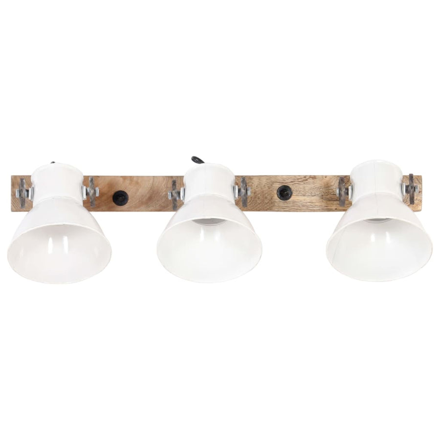 Wandlamp Industrieel E27 65X25 Cm 3 op een rij Wit