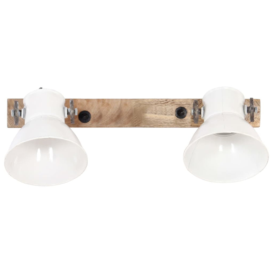 Wandlamp Industrieel E27 45X25 Cm Wit 2 op een rij