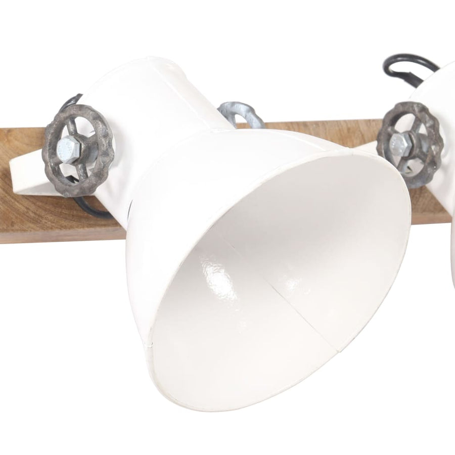 Wandlamp Industrieel E27 45X25 Cm Wit 2 op een rij