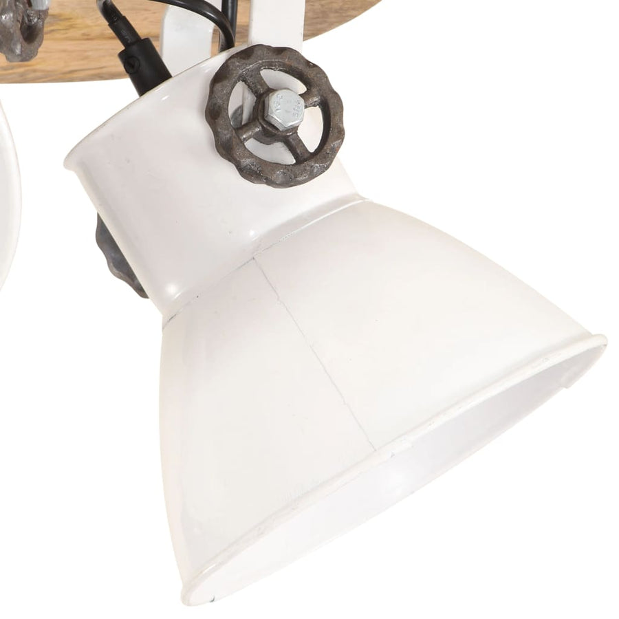 Plafondlamp Industrieel 25 W E27 42X27 Cm Ronde plafondlamp 3 kappen Wit