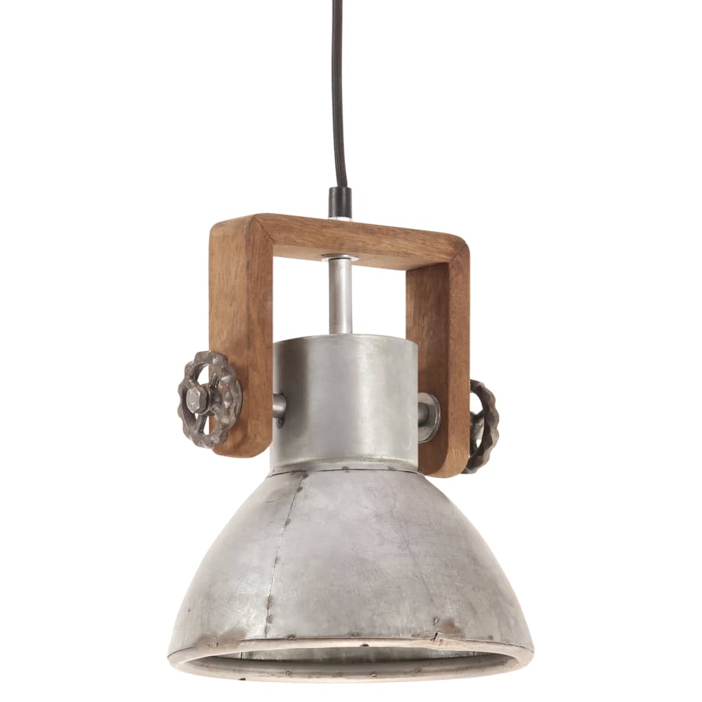 Hanglamp Industrieel Rond 25 W E27 19 Cm Zilverkleurig Ø 19 cm