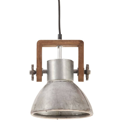 Hanglamp Industrieel Rond 25 W E27 19 Cm Zilverkleurig Ø 19 cm