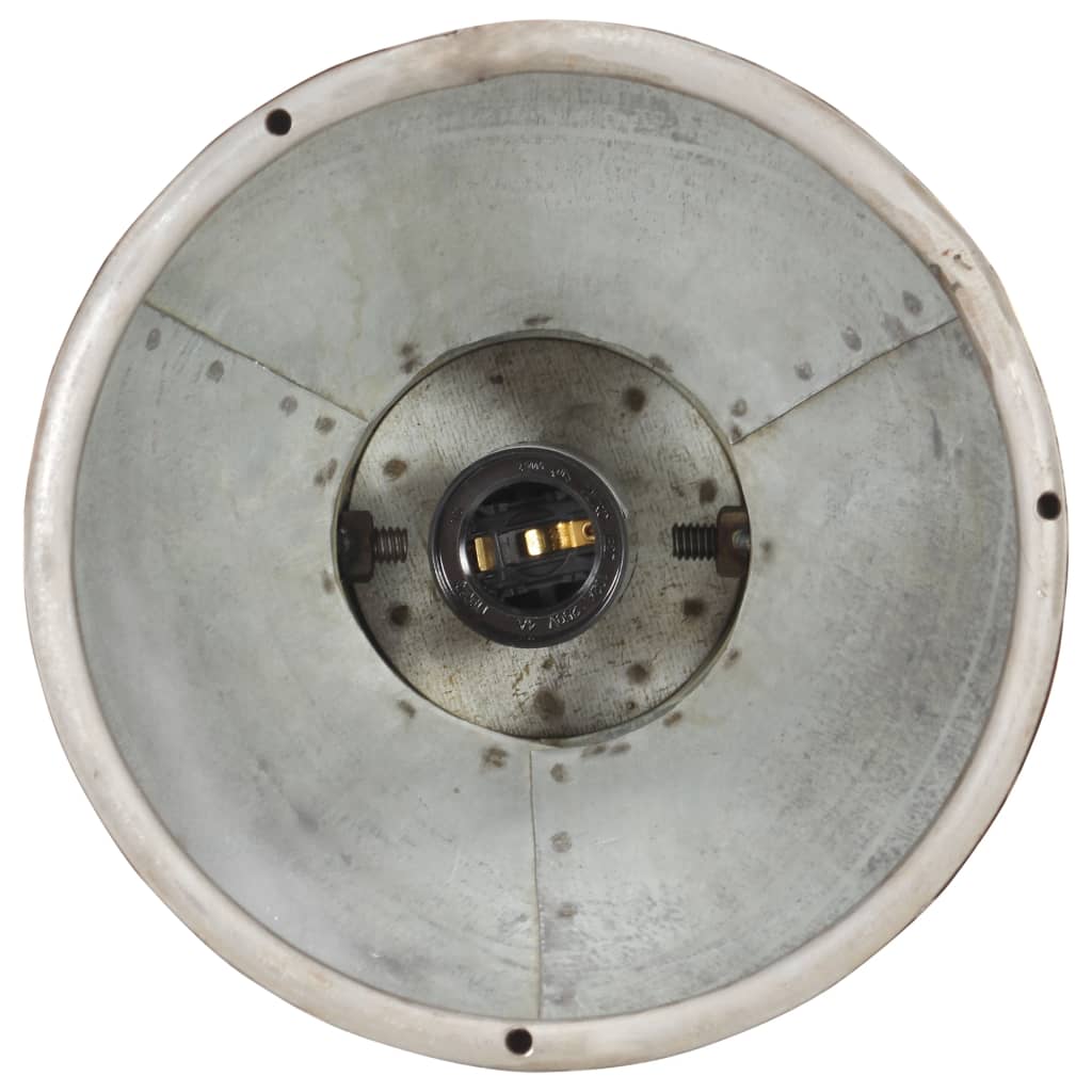 Hanglamp Industrieel Rond 25 W E27 19 Cm Zilverkleurig Ø 19 cm
