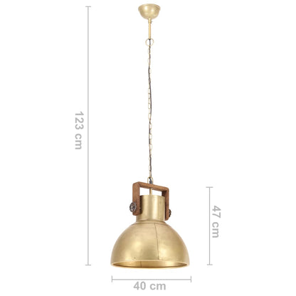 Hanglamp Industrieel Rond 25 W E27 40 Cm Messingkleurig Koper